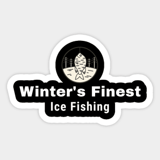 Winter's Finest Ice Fishing Sticker